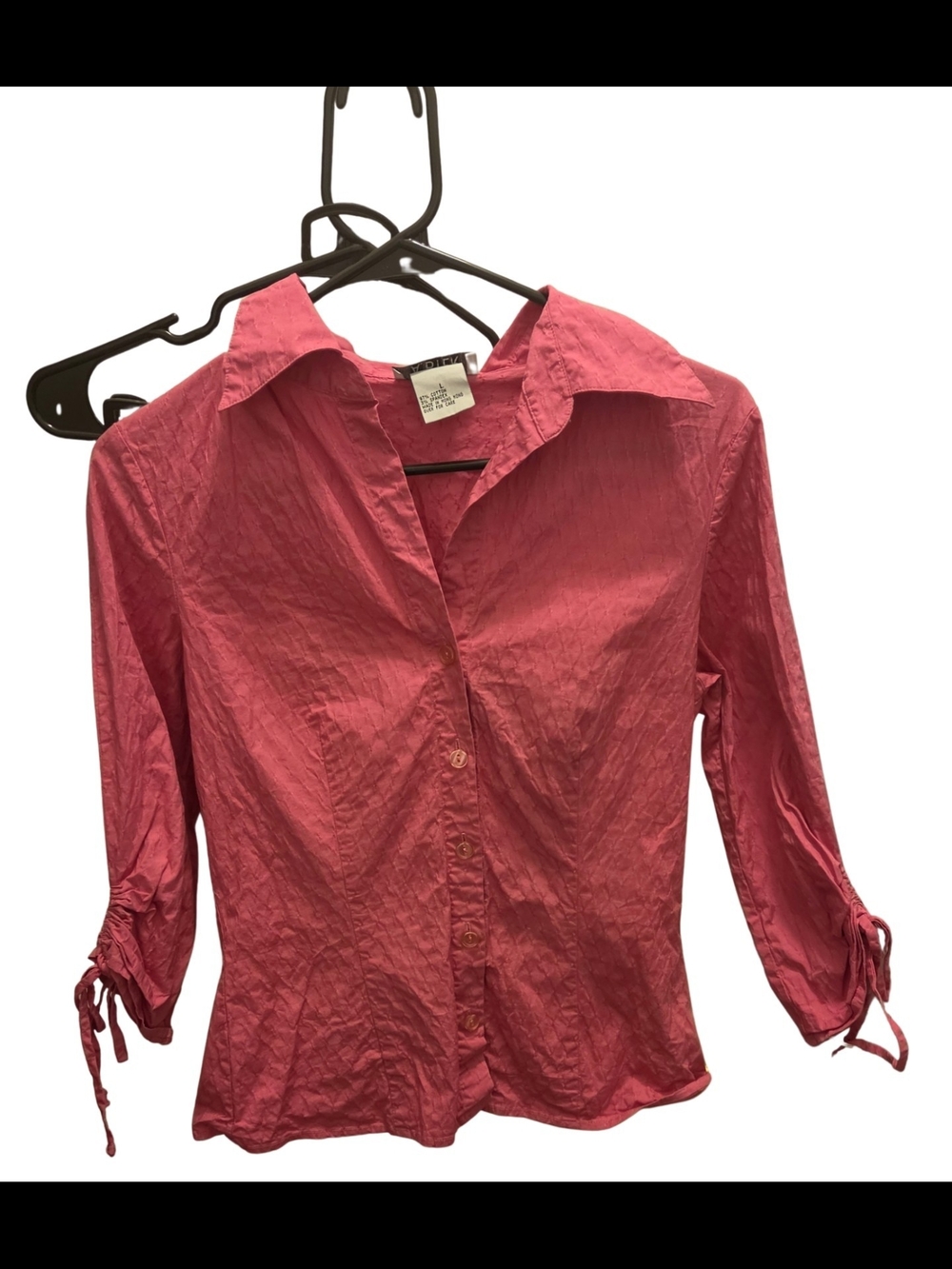 A. Byer Coral Pink Garment with White Care Label